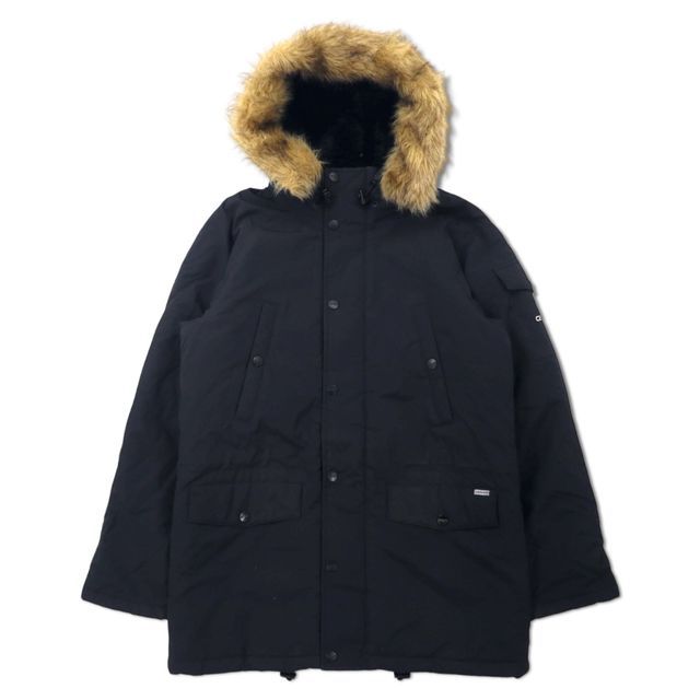 carhartt N-3B ダウンジャケット L ブラック ナイロン 中綿 ファー着脱式 ドローコード ANCHORAGE PARKA