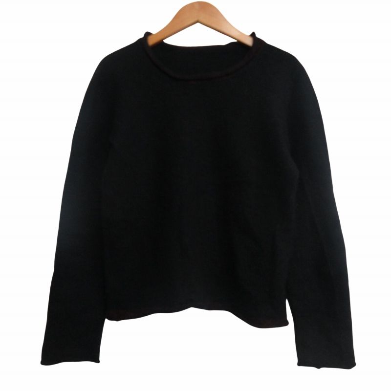 ヨウジヤマモト ファム YOHJI YAMAMOTO FEMME アルパカニット ロールネック セーター プルオーバー 黒 ブラック  FX-K14-195 0223 - メルカリ