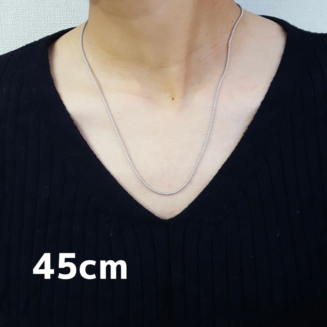 K18WG　マルベリーチェーン。 楽天市場】K18 マルベリー（太） フリーチェーン 50cm 18金 スライド