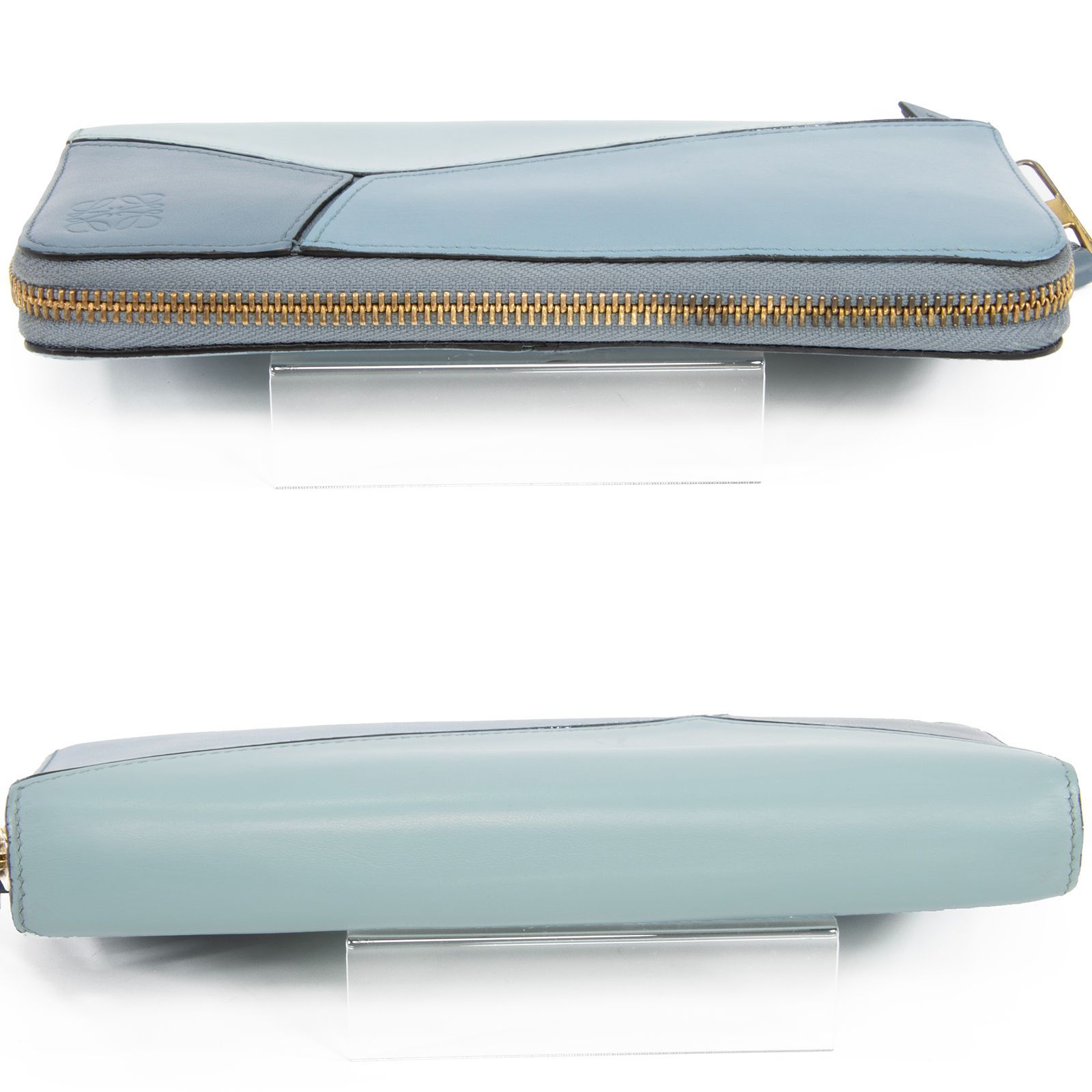 ロエベジップアラウンドウォレットグレー LOEWE】ロエベ ジップ