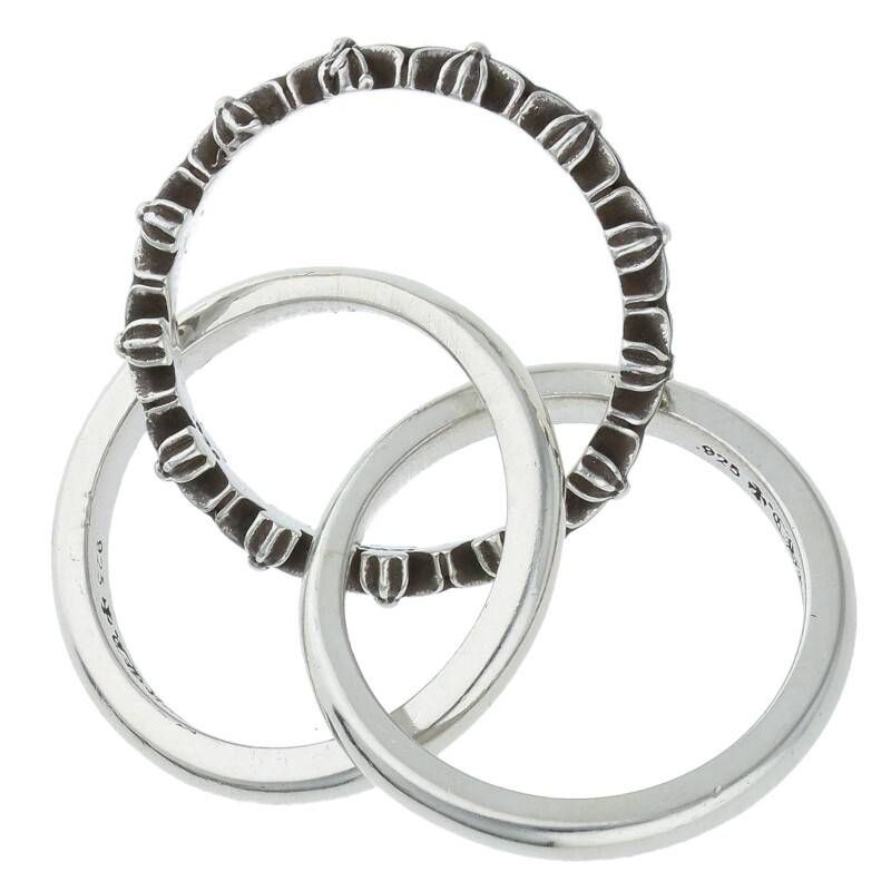 アクセサリー CHROME HEARTS TINY E CH PLS BAND - TRPL CHROME HEARTS 22K TINY CH PLUS BAND TRPL size : 9号 ¥605,000