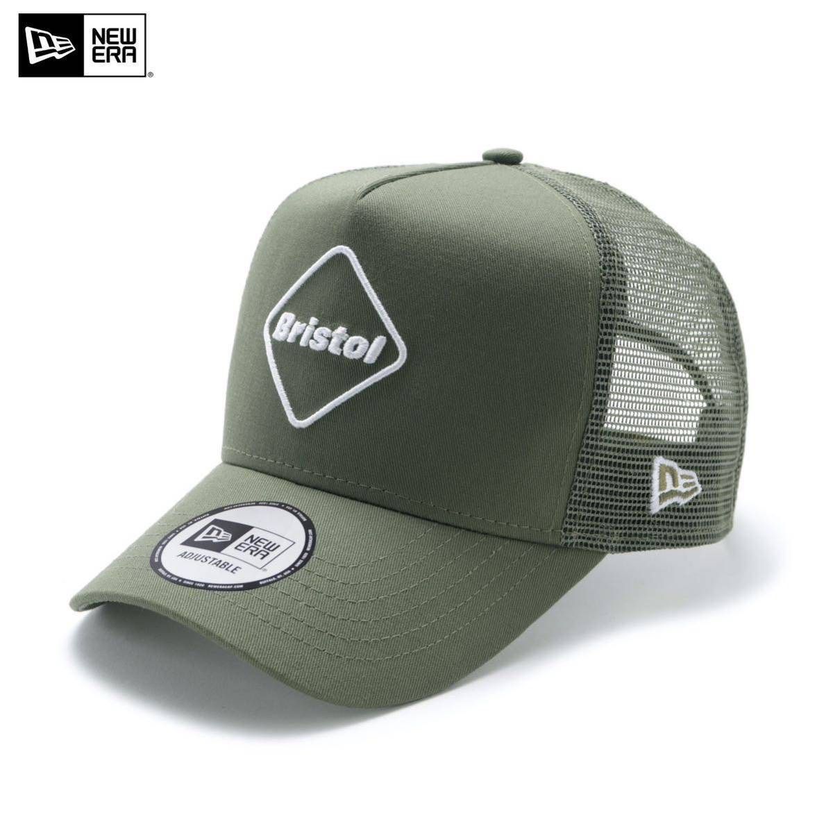 FCRB Bristol NEWERA A-FRAME MESH CAP カーキ F.C.R.B NEWERA 9FORTY A-FRAME MESH CAP