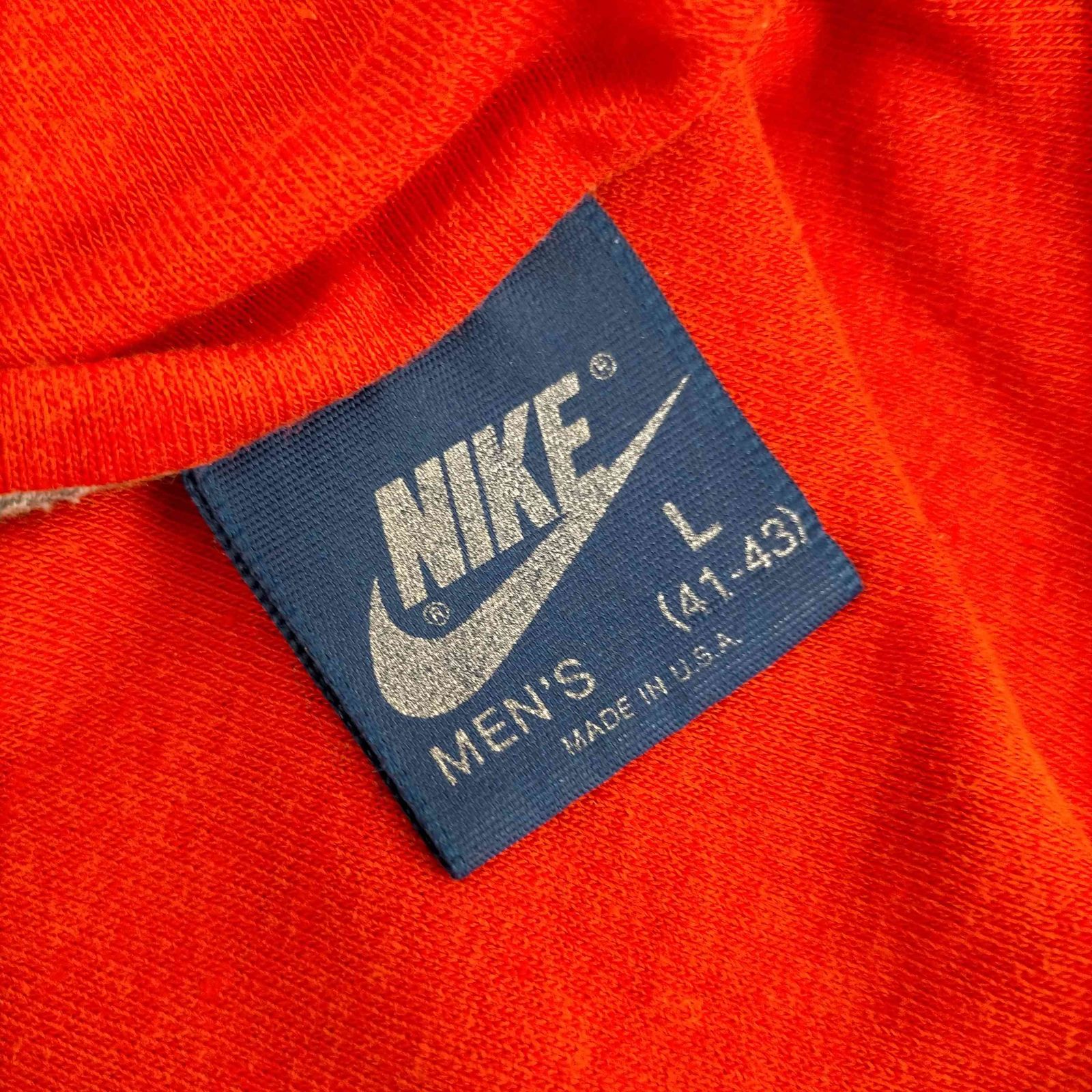 ナイキ NIKE 80s USA製 紺タグ リバーシブルTシャツ メンズ import：L