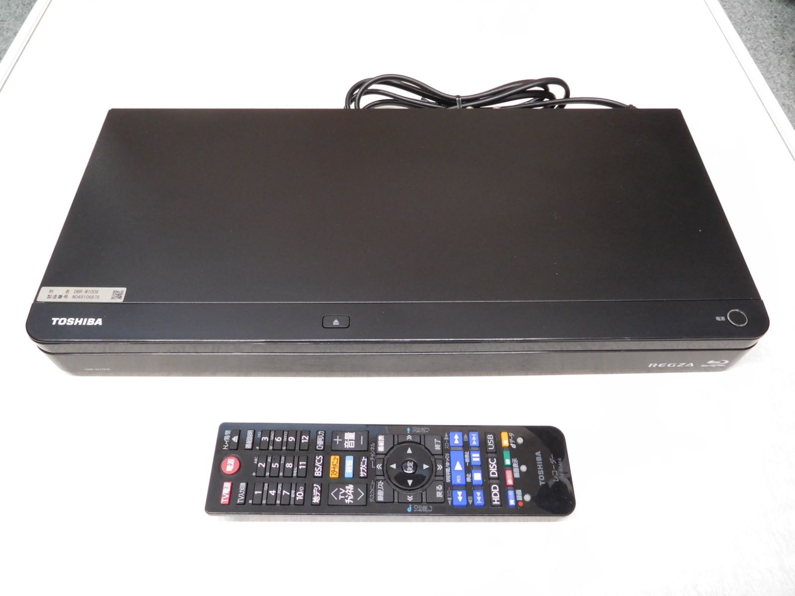 ○ TOSHIBA 東芝HDD&ブルーレイディスクレコーダー DBR-W1008 Amazon | DBR-W1008 REGZA(レグザ) ブル-レイ 1TB 2チュ-ナ