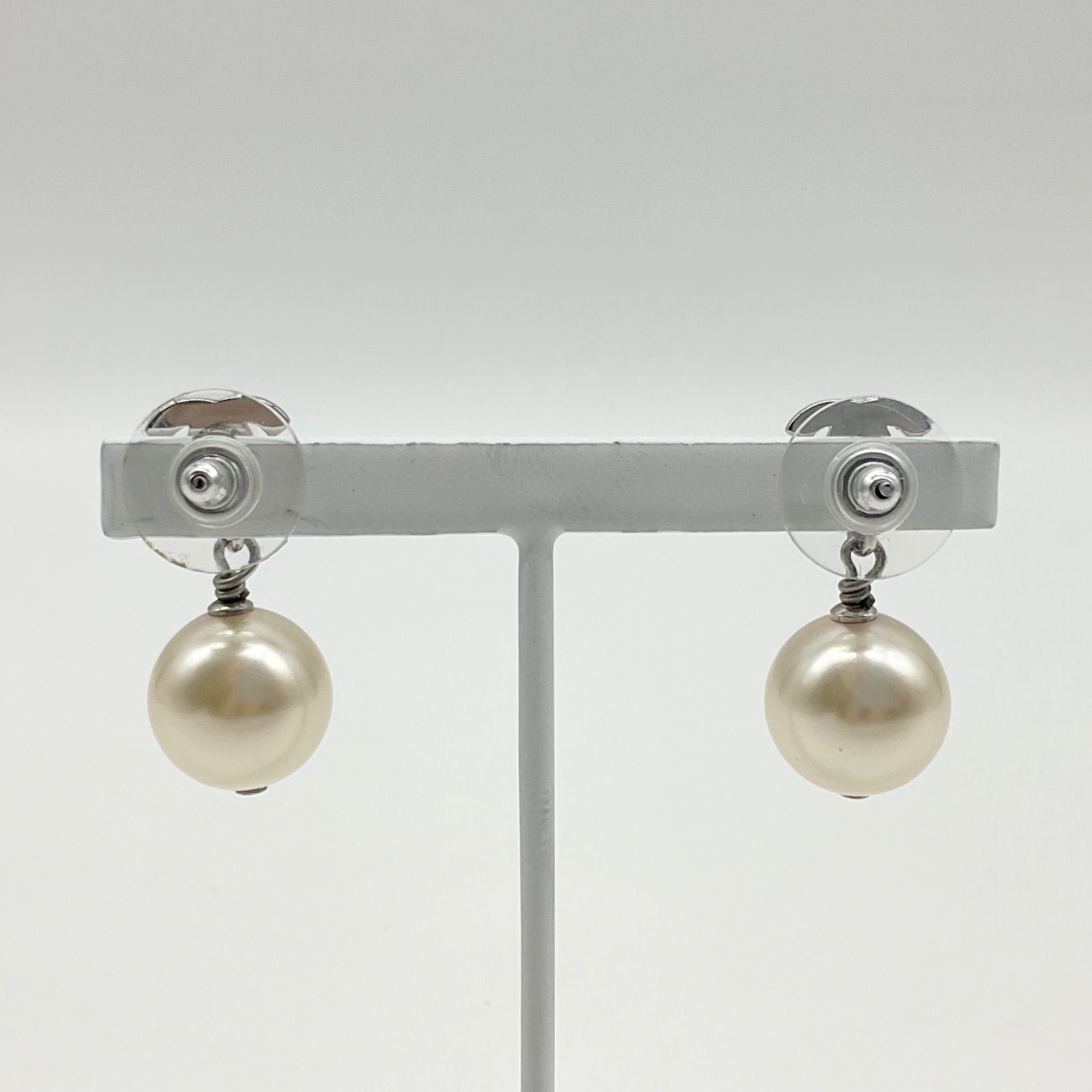 CHANEL シャネル ココマーク B14V ピアス 両耳用 メタル ライン