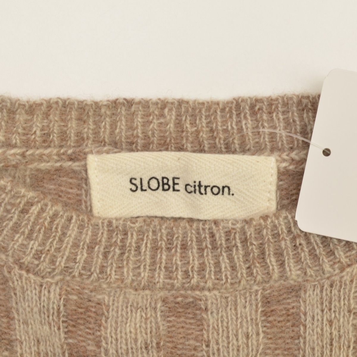 【SLOBEcitron.】19AW バイカラーリブ長袖ニットセーター