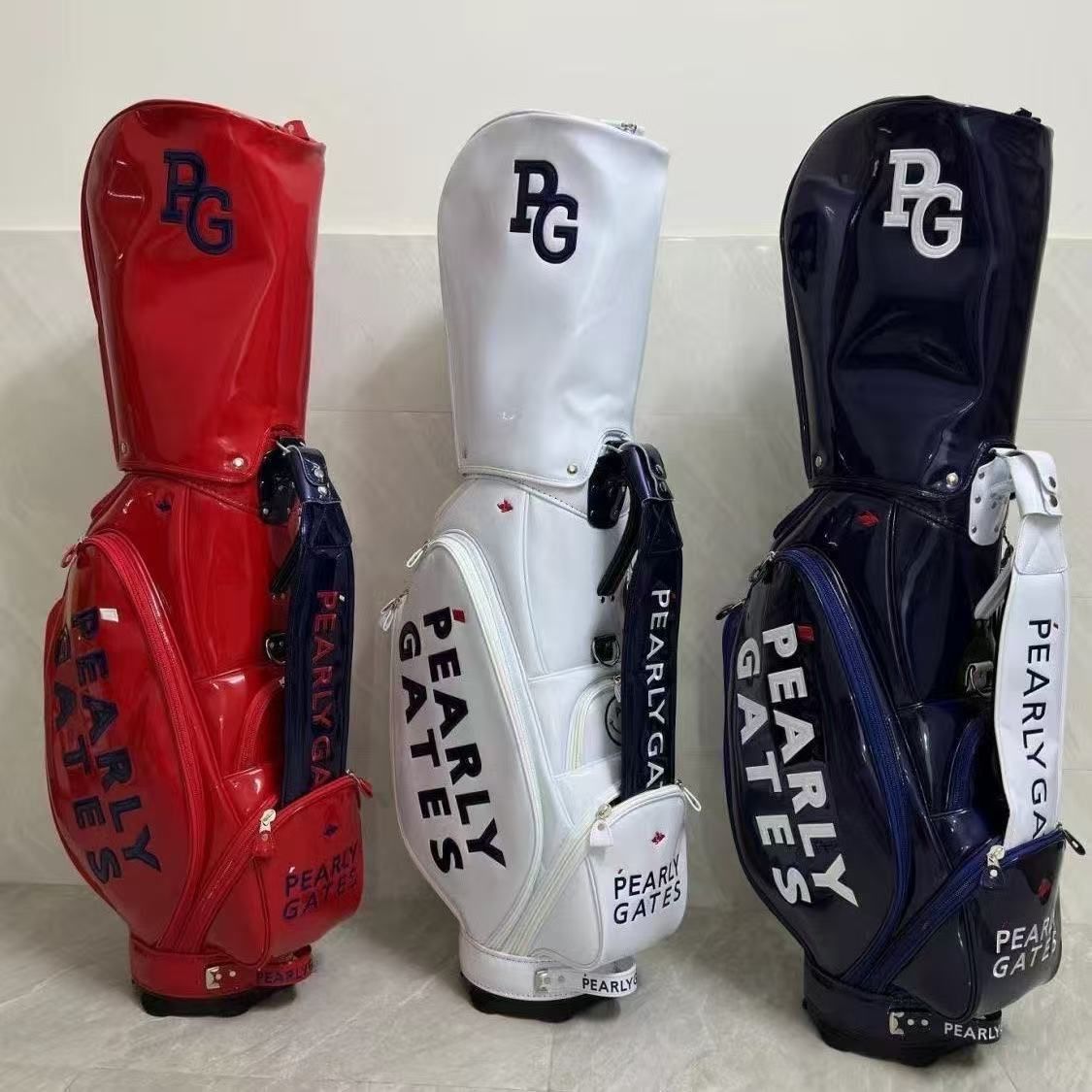 PEARLY GATES★パーリーゲイツ★9.0型★エナメル★完売品★美品★ PEARLY GATES パーリーゲイツ 9.0型 エナメル ゴルフバッグ
