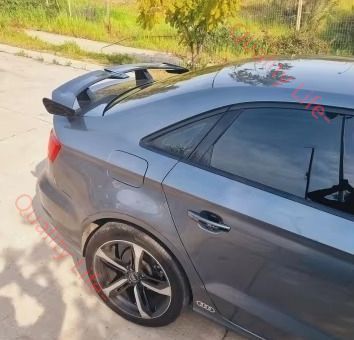 全長140cm 汎用 リアスポイラー 穴あけ不要 リアウイング GTウイング クーペ セダン BRZ GR86 光沢ブラック