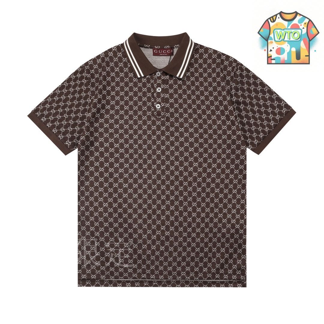 今日特価】Gucci 2025 Coffee Brown All-over GG Logo ユニ