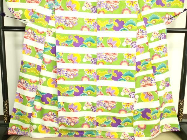 平和屋着物○豪華振袖 草花文 暈し染め 金彩 正絹 逸品 CAAY4939ut