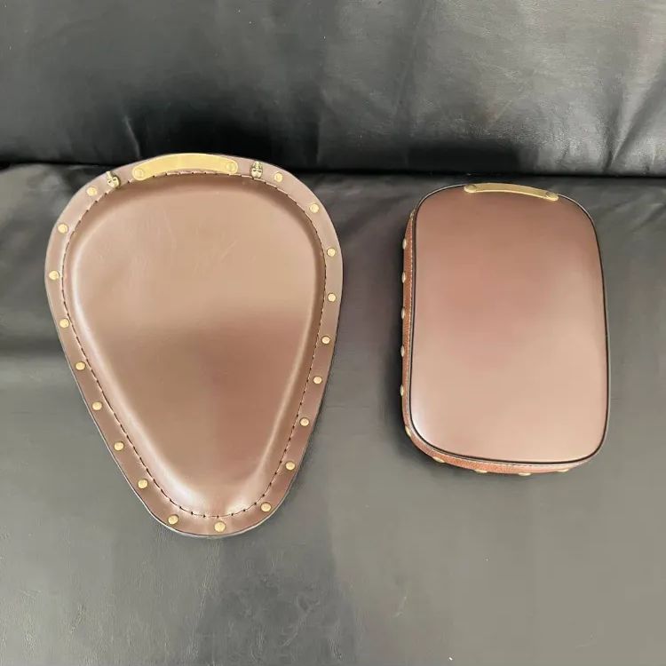 風輪、本革ソロシート、茶 商品詳細 【専用ソロシートKIT スプリングタイプ （本革サドル