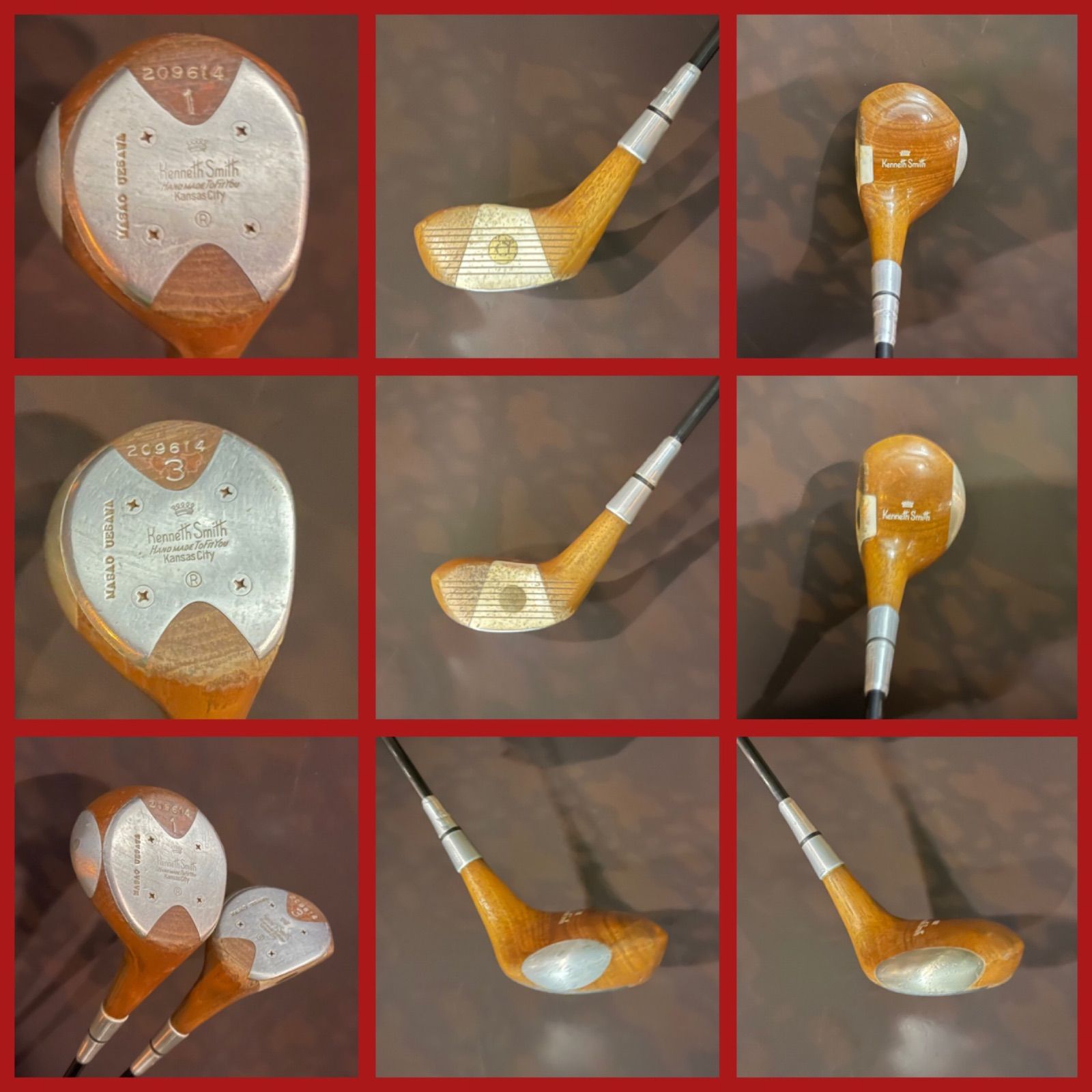 57-2310-9 2本セット 再入荷 送料込み ケネス スミス ウッド オーダーメイド品 W1-W3 フレックス不明 オーダーメイドの手作りウッド Kenneth Smith