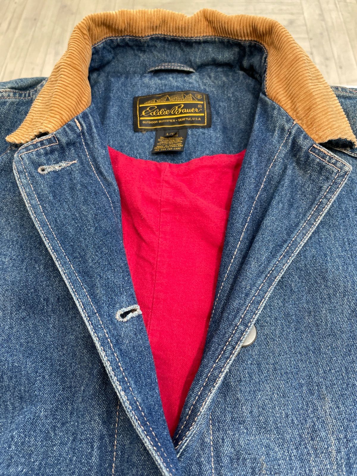 Eddie Bauer エディ バウアー ハンティング ジャケット デニム L