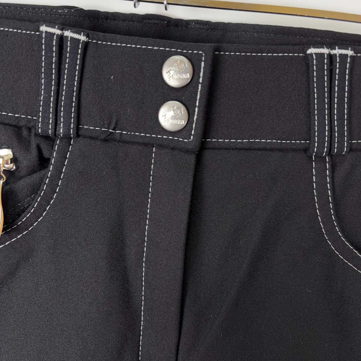 【中古・未使用品】HORKA ホルカ Kingston Breeches キュロット 44 ブラック レディース 乗馬 馬術 未使用】HORKA ホルカ Kingston Breeches キュロット 44