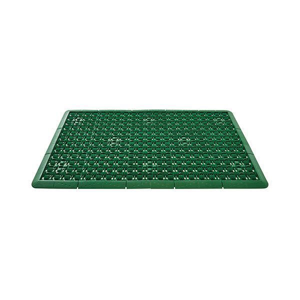 （まとめ）山崎産業 泥っぷマット 450×750mm グリーン 473328 1枚 