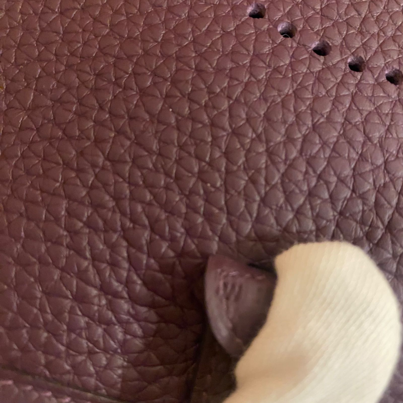 新品未使用品 エルメス エヴリン W刻印 TPM カシス✖️シルバー金具  