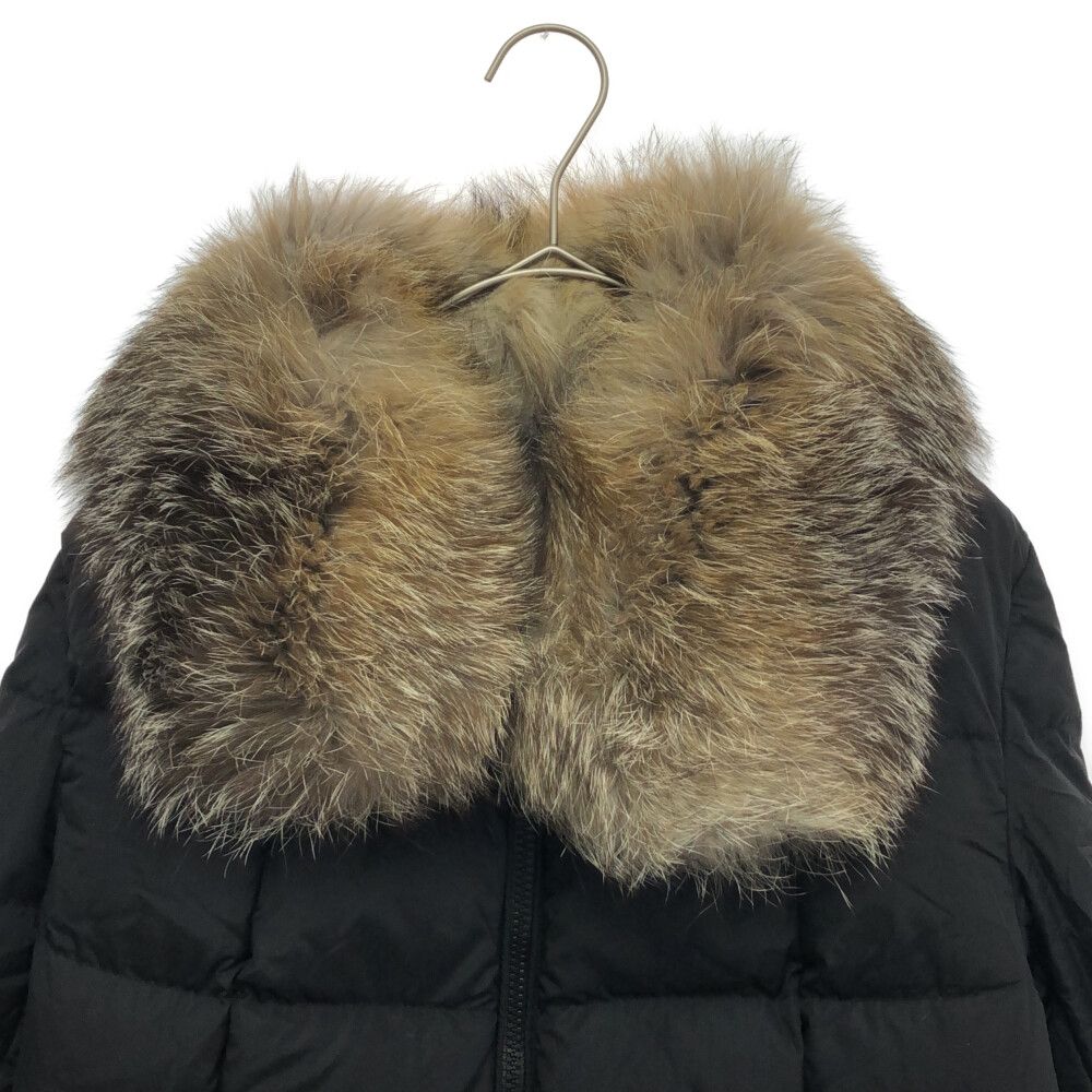 MONCLER モンクレール 18AW HIRONDELLE イロンデール ブルー付 ジップアップロングダウンコート ブラック D20934934520