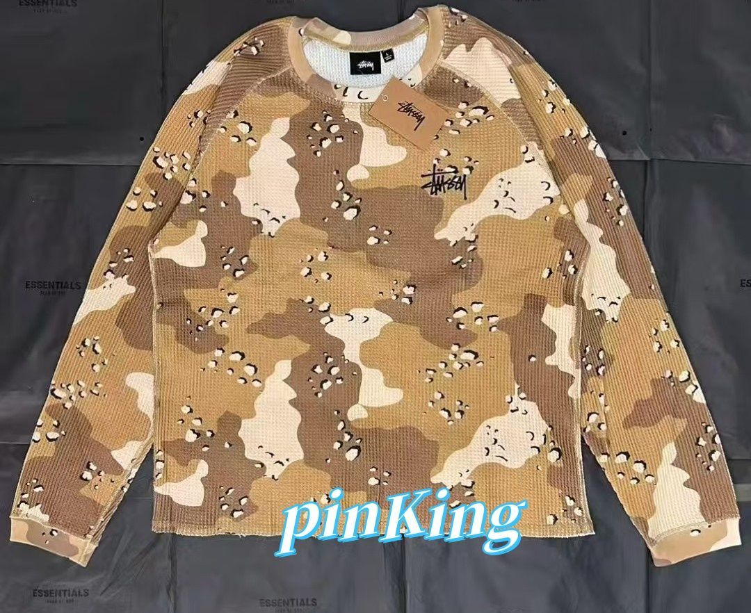 Stussy Raglan Thermal Desert Camo ステューシー カモ柄