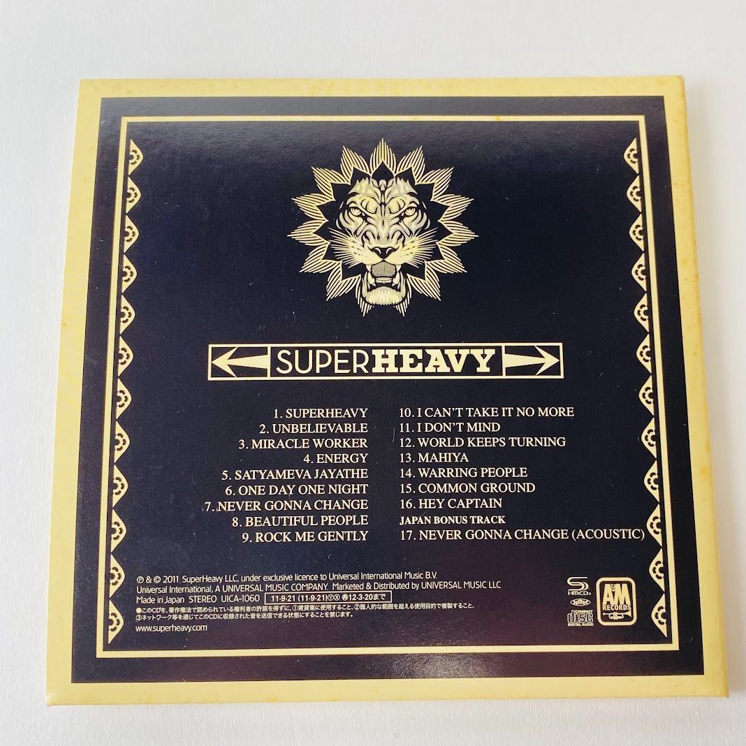 高音質 SHM-CD] SUPERHEAVY / スーパーヘヴィ 紙ジャケット仕様