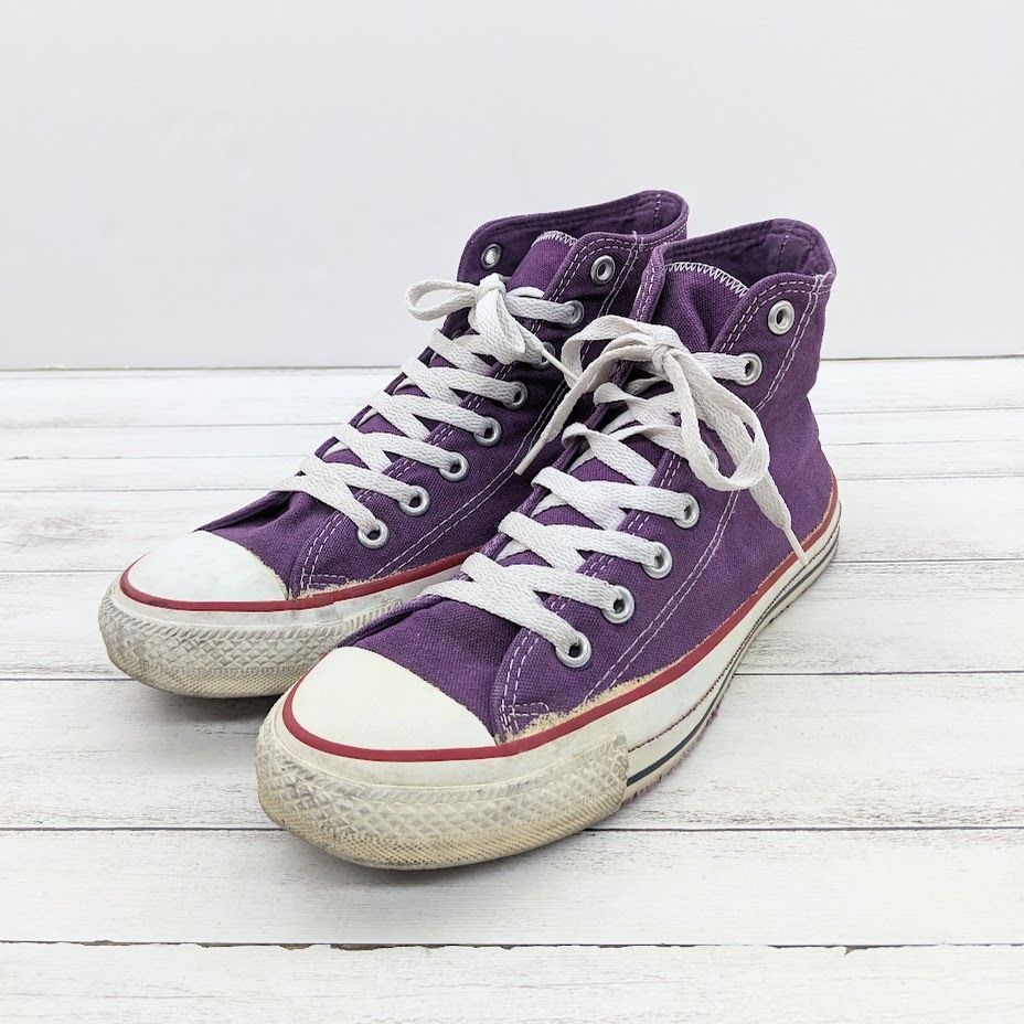 売上割引90s usa製　converse allstar 紫　us7.5 26cm コンバース　オールスター　ヴィンテージ　vintage 26.0cm