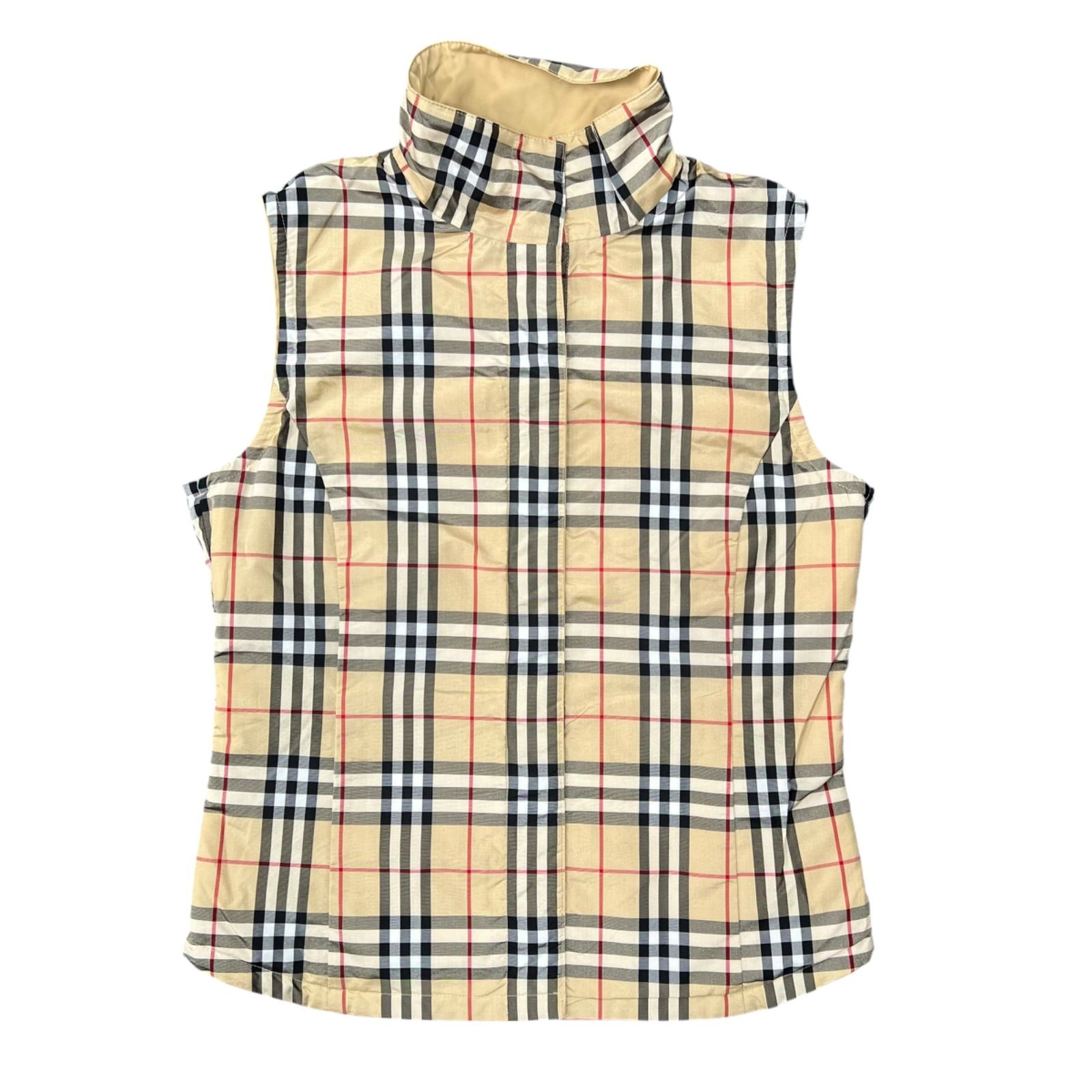 バーバリーブルーレーベル 2way リバーシブル ノバチェック ベスト Burberry London Blue Label FYF09-636