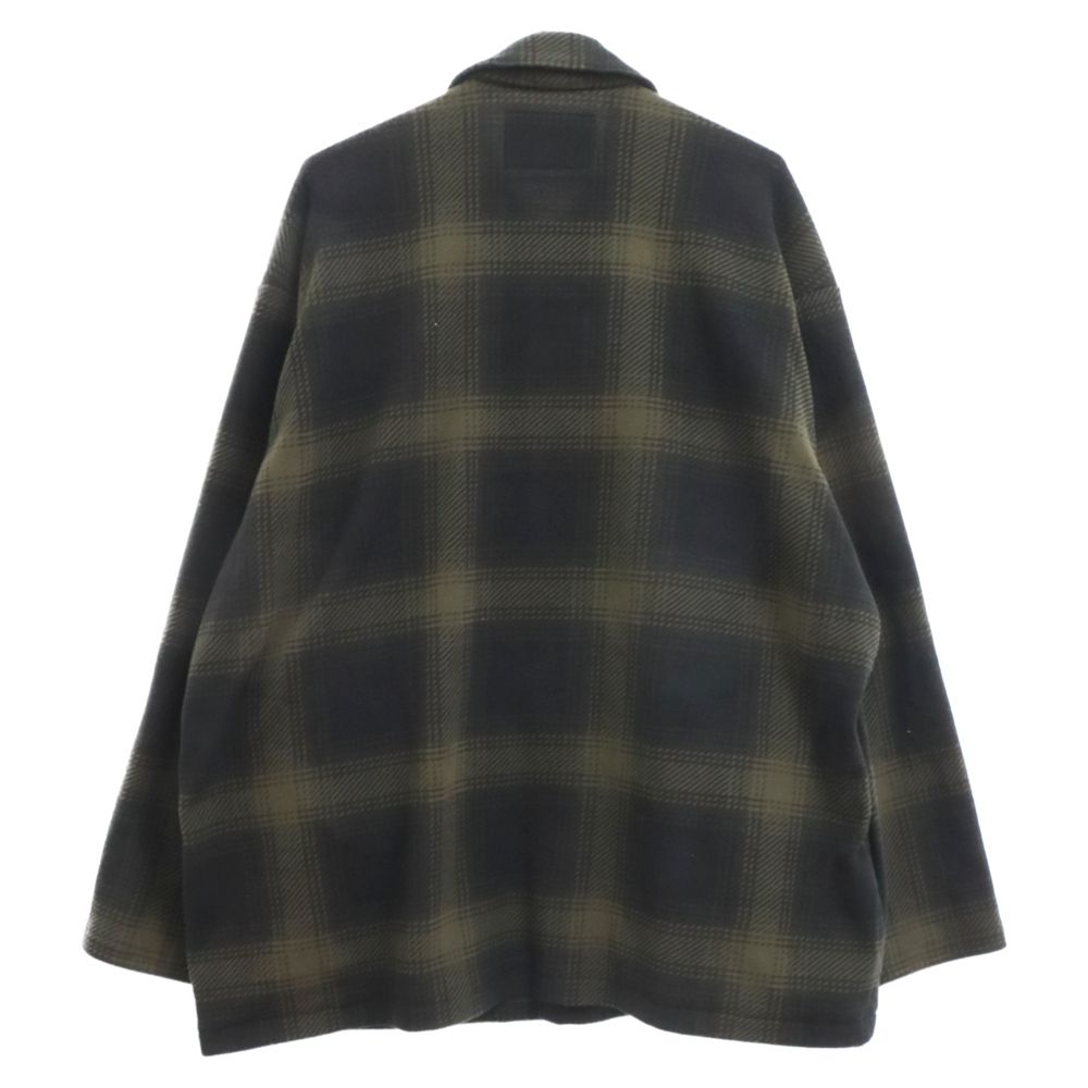 WACKO MARIA (ワコマリア) 23AW CHECK FLEECE SHIRT チェックフリースシャツジャケット グリーン