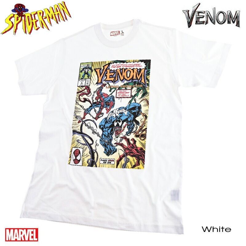 MARVEL マーベル VENOM ヴェノム ベノム アメコミ Tシャツ 半袖 白