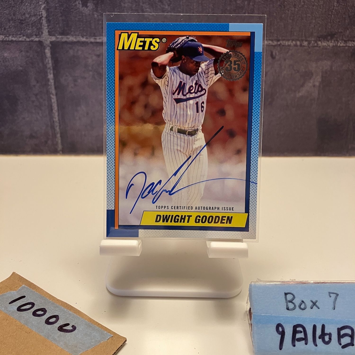 2025 Topps Dwight Gooden 30|50 直筆サイン NEW YORK METS 35th Anniversary カード