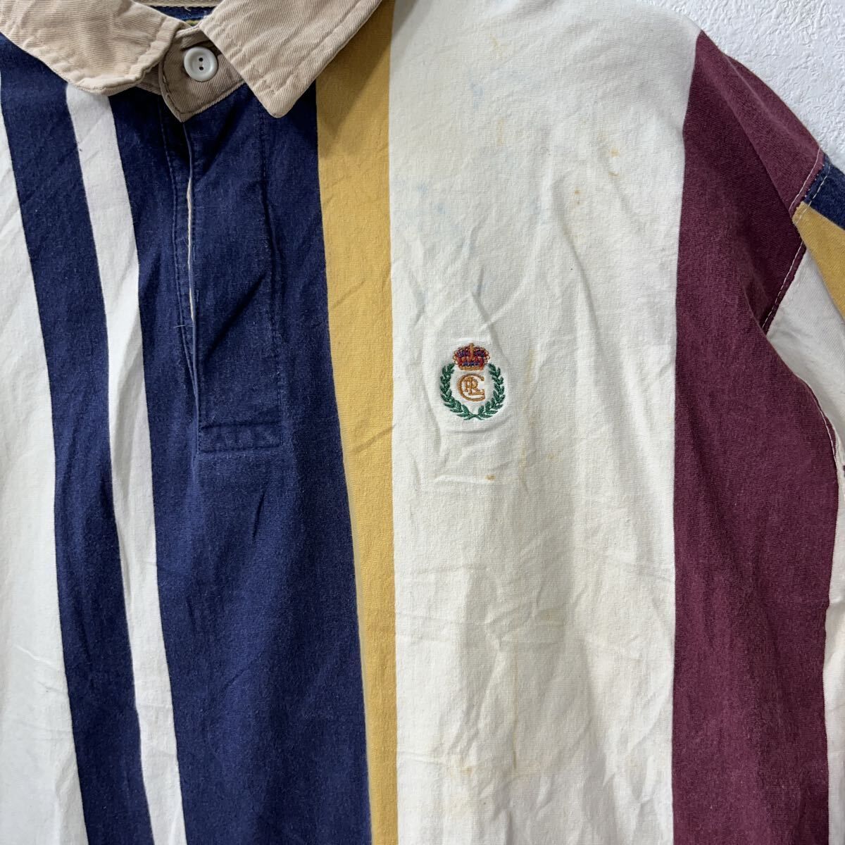 Ralph Lauren ストライプラガーシャツXL POLO RALPH LAUREN ビッグ フィット ストライプド ジャージー