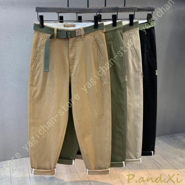アンクルパンツ メンズ 9分丈 パンツ チノパン ズボン 綿 アンクル チノパンツ スキニーパンツ スリムパンツ チノパンツ カジュ min