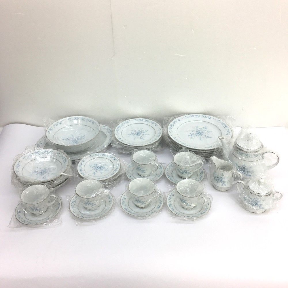 未使用品 ノリタケ CAROLYN キャロリン 高級洋食器 ティーポット 花柄 陶器 42点セット