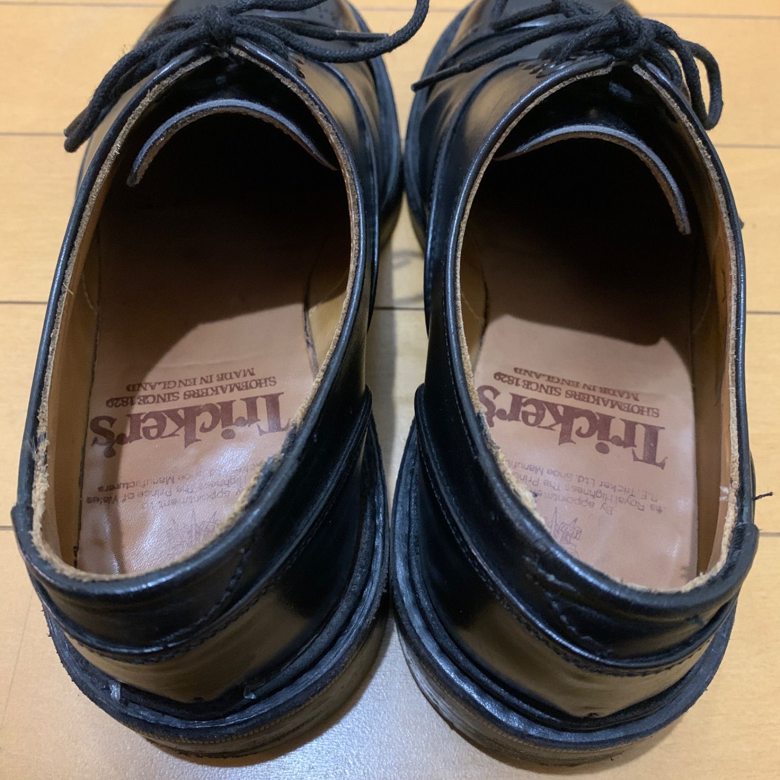 tricker's/トリッカーズ/Oxford Shoe Black Box/UK4/パンチドキャップトゥ