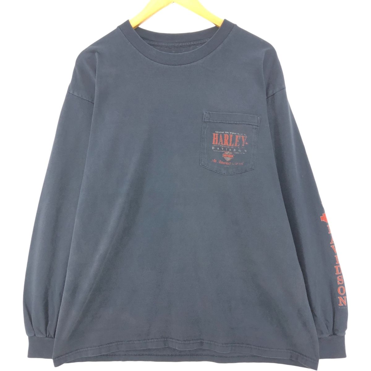 古着 90年代 ハーレーダビッドソン Harley-Davidson バックプリント ロングTシャツ ロンT メンズL相当 ヴィンテージ|eaa549981
