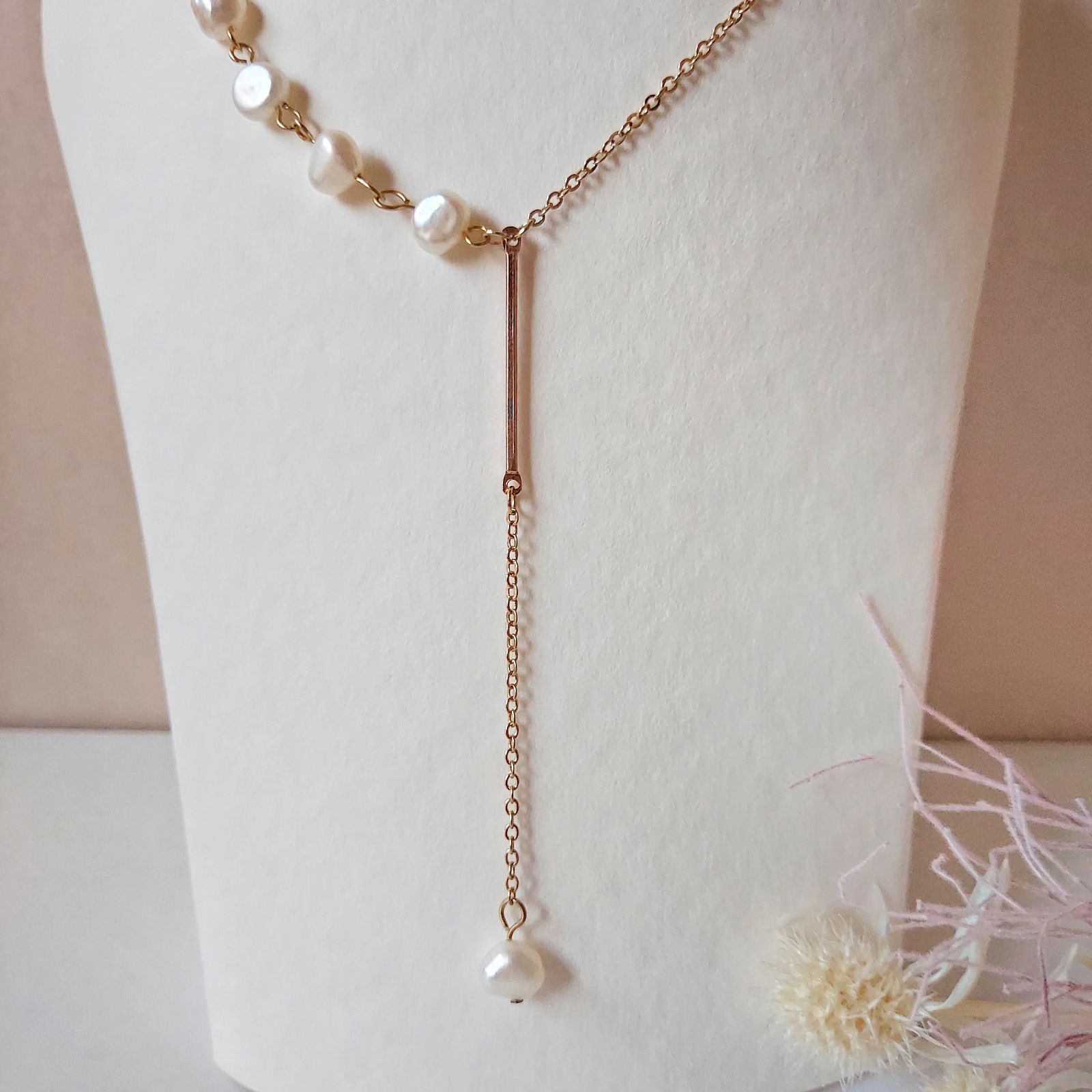 ランキングや新製品 新品 未使用 大人カジュアル淡水パールロングネックレス 結婚式 ワンピース 花嫁 お呼ばれ 白 ネックレス Ai Architects Co Il Ai Architects Co Il