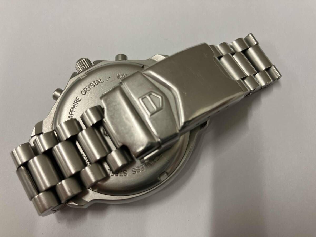 ジャンク TAG HEUER タグホイヤー CA 1211-R0 クォーツ 黒文字盤 不動 