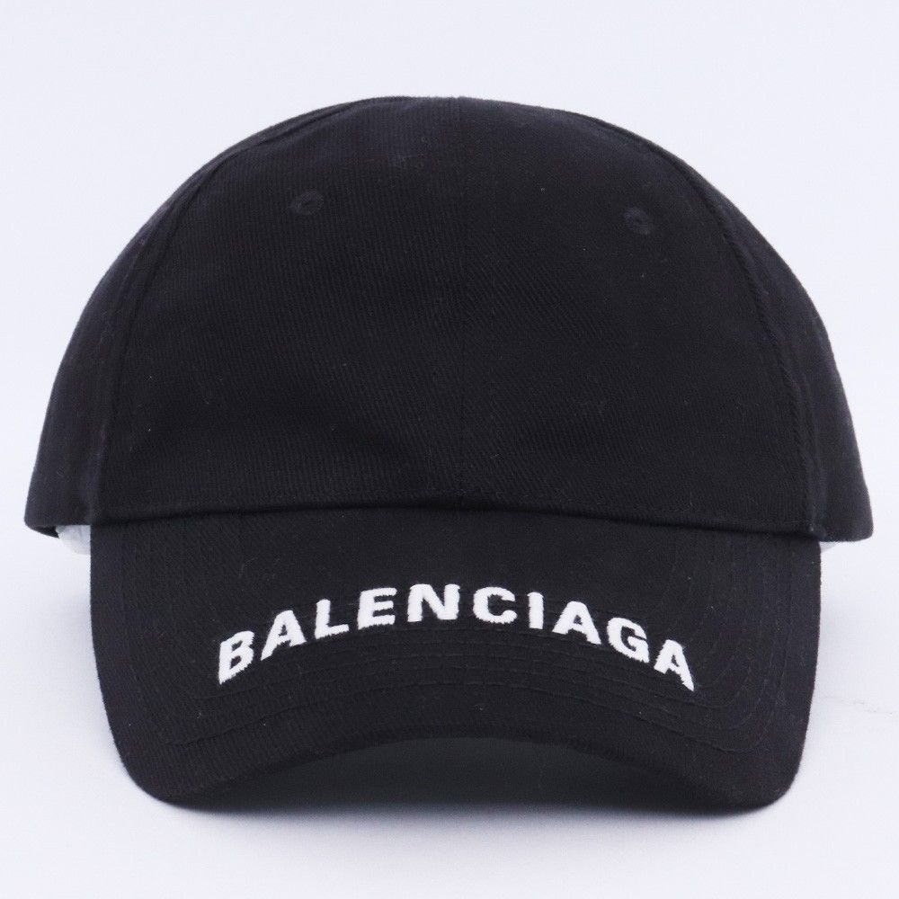 【美品】BALENCIAGA LOGO VISOR キャップ 0400018091899_CHALKYWHITEBLACK