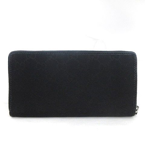 グッチ GUCCI GGキャンバス 長財布 ラウンドファスナー 307980 黒