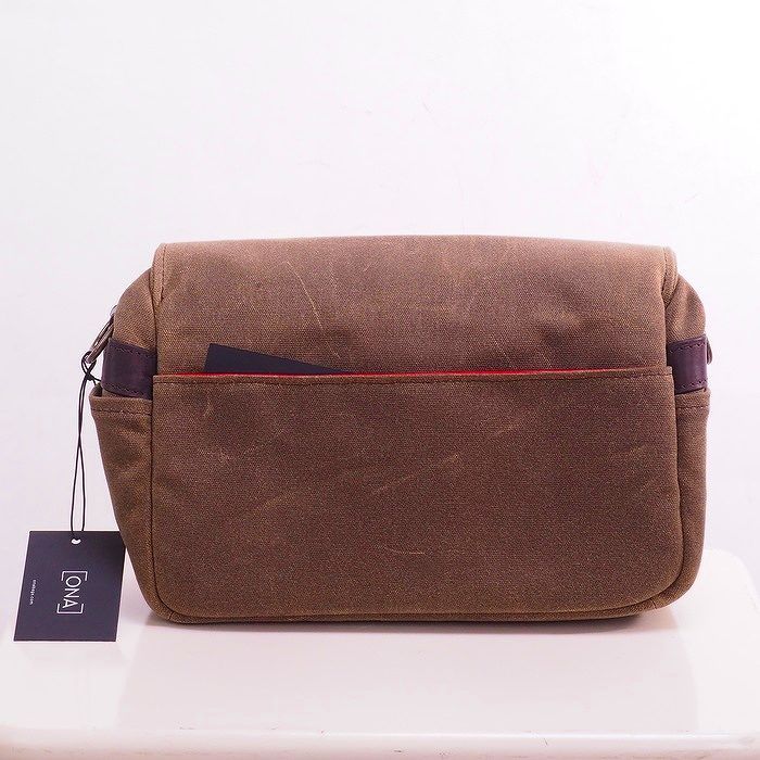  ONA ライカ バワリー カメラバッグ 5 014 RT LEICA ワックスキャンバス フィールドタン その他 カメラアクセサリー