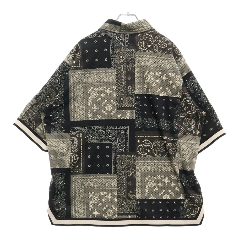 KITH (キス) 25SS Printed Mesh Woodpoint Shirt バンダナ総柄