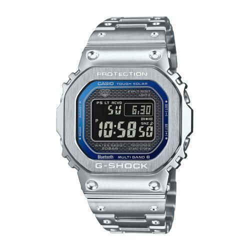 4営業日で発送 CASIO カシオ GMWB5000D2JF Bluetooth搭載ソーラー電波時計 G-SHOCK Gショック フルメタルシリーズ シルバー GMW-B5000D-2JF
