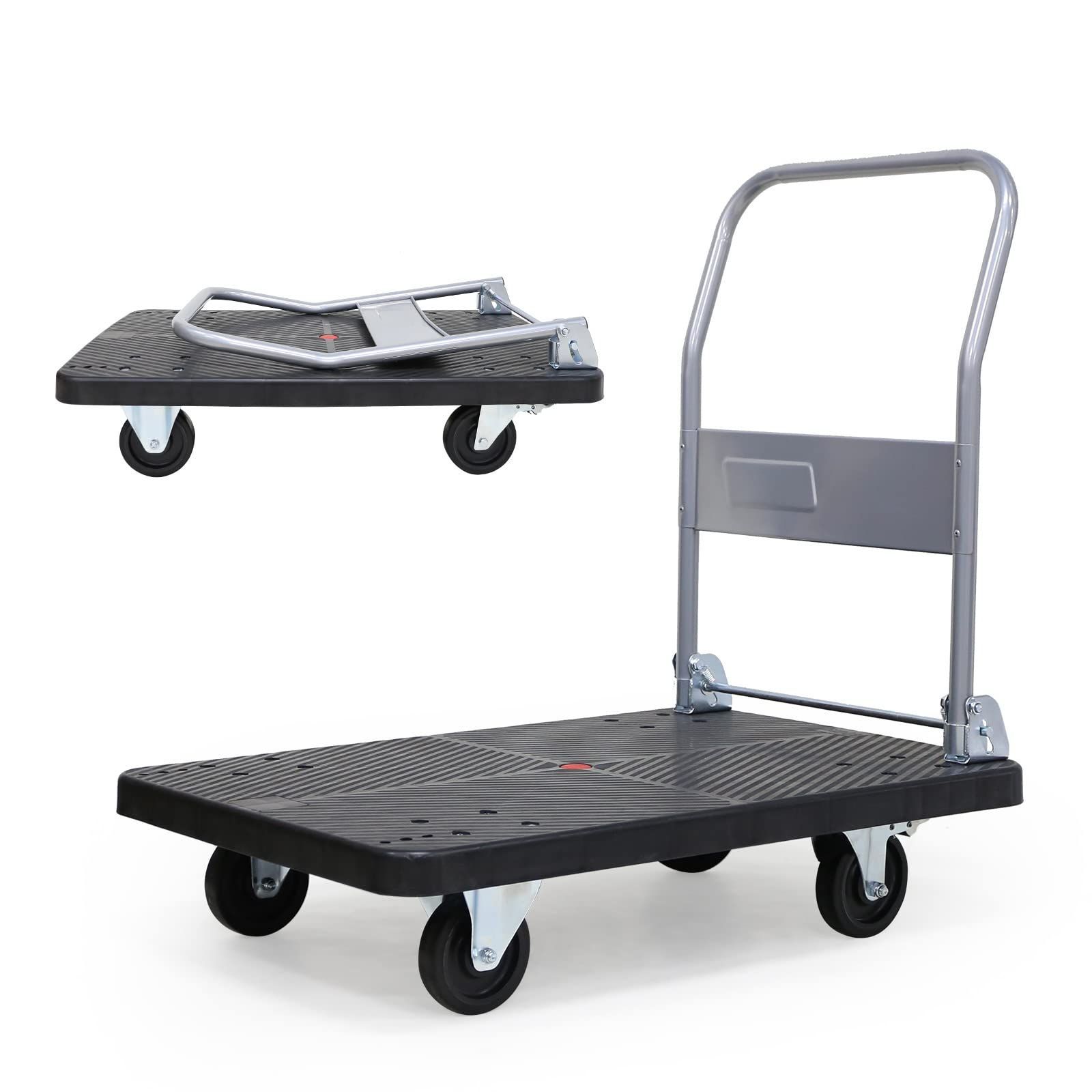 台車 折りたたみ 軽量 150kg 静音 アウトドア キャリーカート 平台車