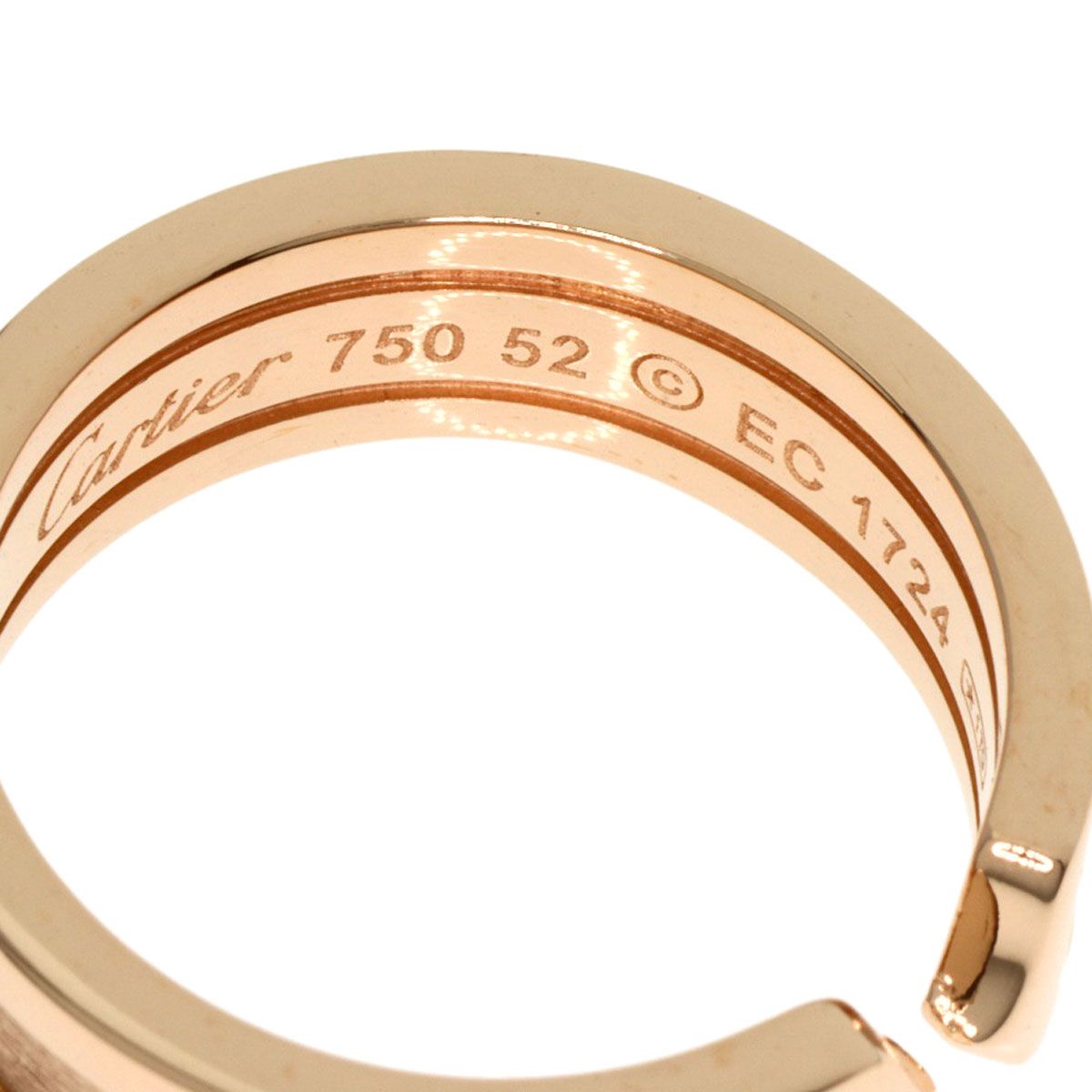 CARTIER カルティエ C2リング #52 リング・指輪 K18PG レディース 
