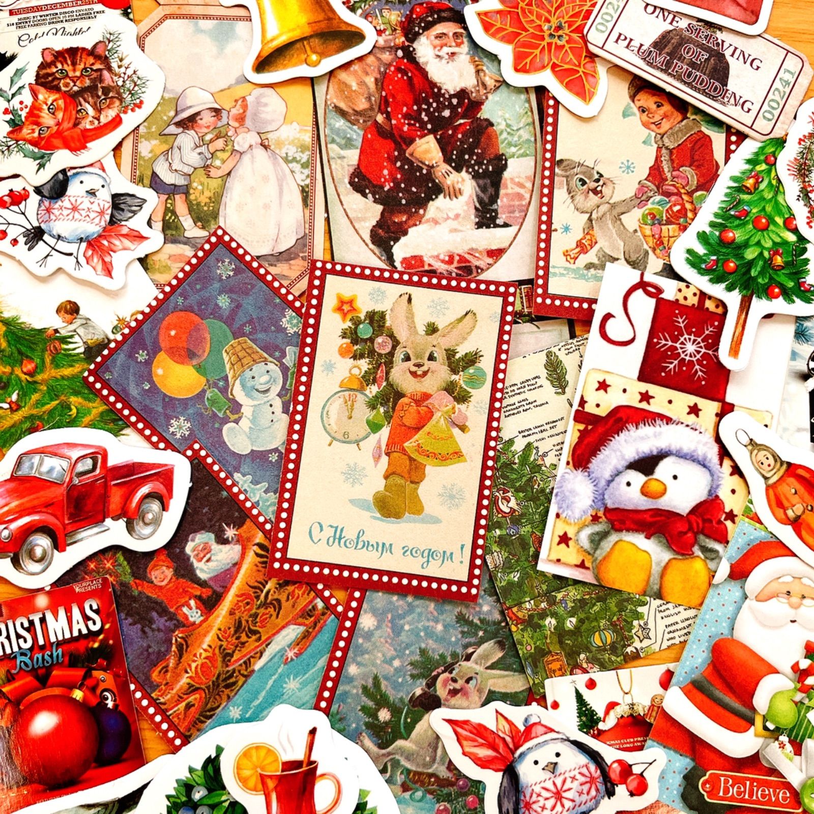 メルカリshops 紙もの詰め合わせ クリスマス おすそ分けファイルに