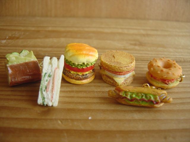 熱販売 ♯Eyi25DPガーリーフーズチャームハンバーガーカフェ全12種 その他