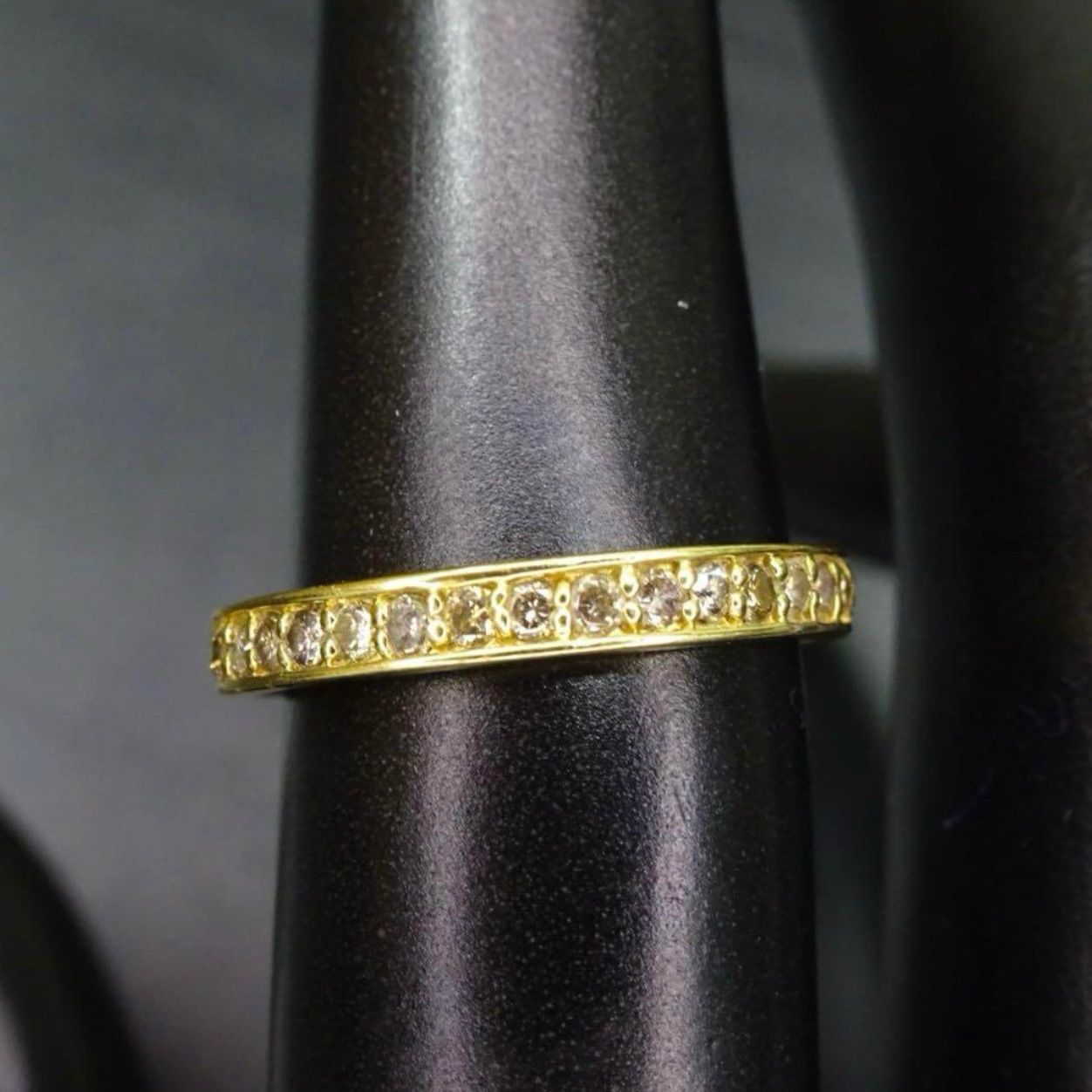18金 K18 ゴールド GOLD 750 天然ダイヤモンド0.3ct ハーフエタニティ 
