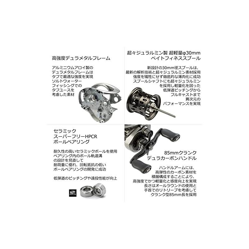 AbuGarcia (アブガルシア) ZENON LTX-L 左巻き ベイトリール ベイトフィネスリール ソルト対応 - メルカリ