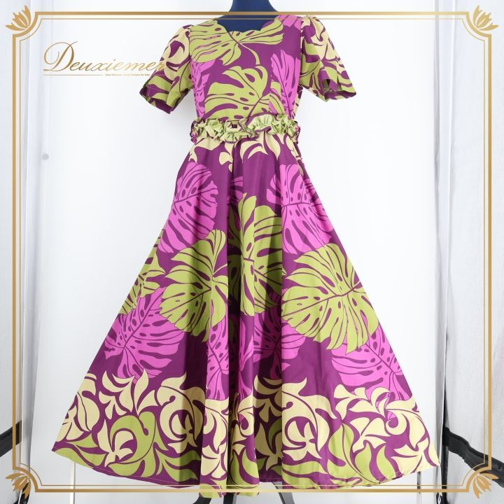 フラダンス衣装 minei フラダンス 衣装 ショップ ワンピース ドレス パープル系 Minei フラ