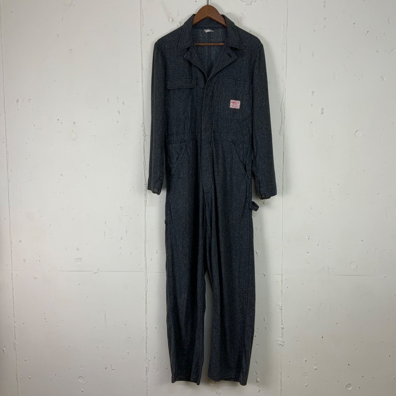 40s40年代ブラックシャンブレーグレーコバートツナギ