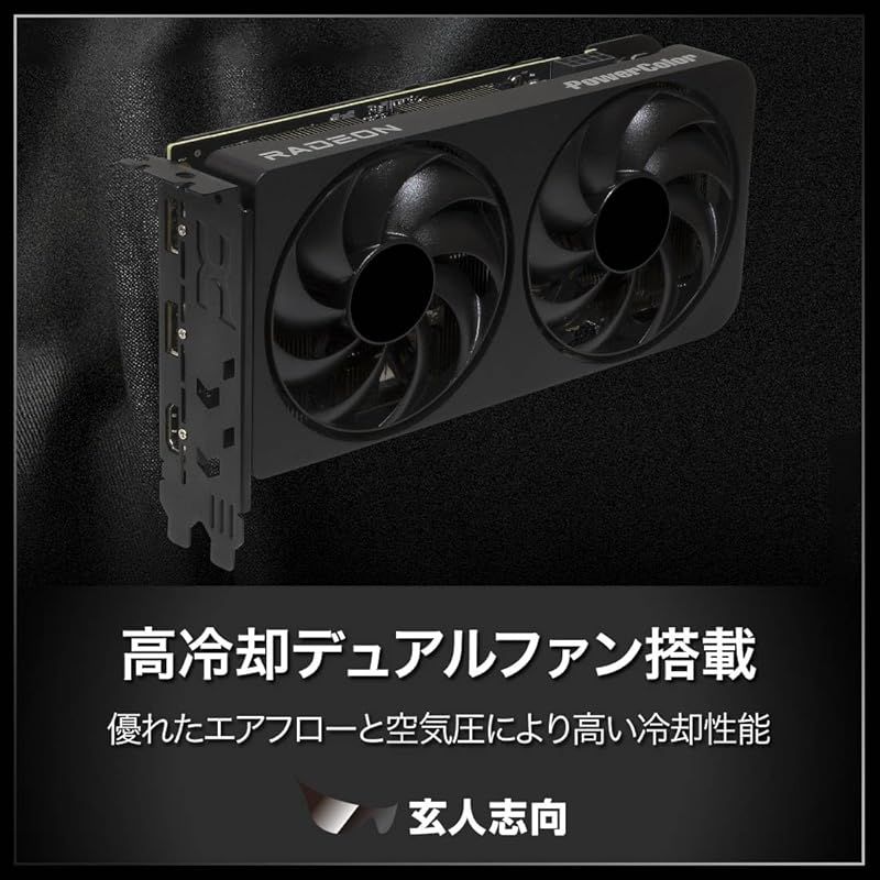 玄人志向 AMD Radeon RX 9060 XT 搭載 グラフィックボード 16GB デュアルファン RD-RX9060XT-E16GB DF 1