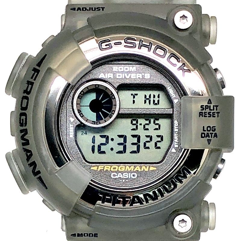 G-SHOCK ジーショック DW-8200MS-8T フロッグマン メンインスモーク グレースケルトン チタン 潜水蛙EL 1998年9月発売